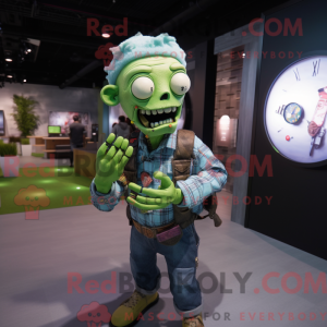 Mascot character of a Green...