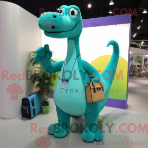 Mascot character of a Teal...