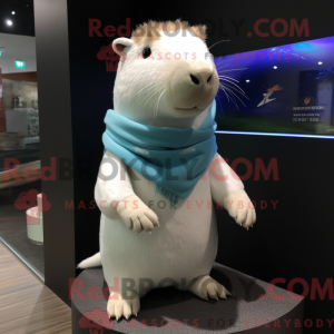 Maskottchen eines weißen...