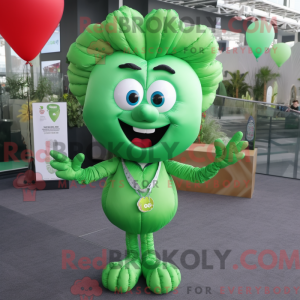 Mascot character of a Green...