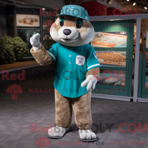 Postava maskota Teal Otter...