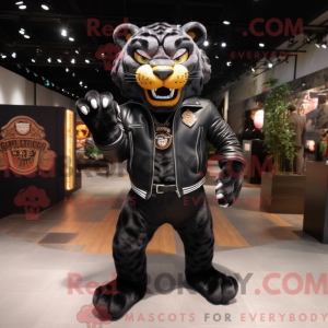 Mascot character of a Black...