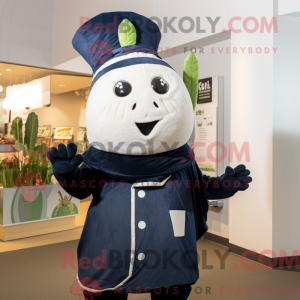 Mascot character of a Navy...