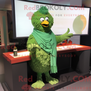 Mascot character of a Green...