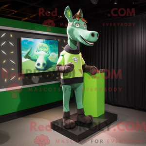 Mascot character of a Green...