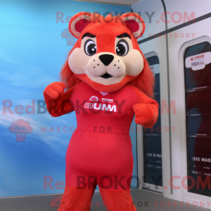 Mascot character of a Red...