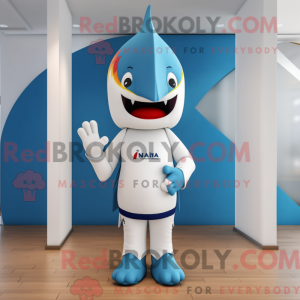 Personaje mascota de un pez...