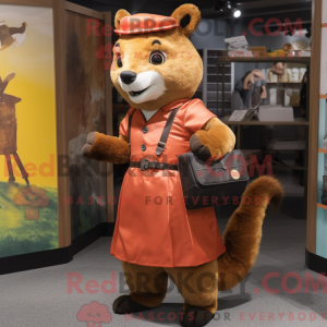 Mascot character of a Rust...