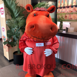 Mascot character of a Red...
