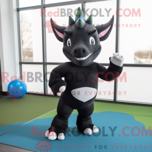 Mascot character of a Black...