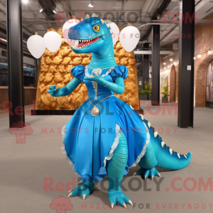 Mascot character of a Blue...