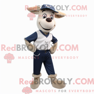 Maskot karakter af en Navy...