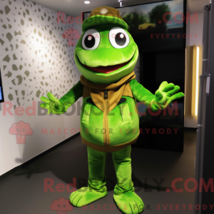 Mascot character of a Green...
