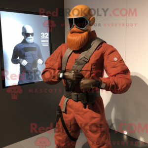 Mascot character of a Rust...