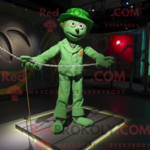 Mascot character of a Green...