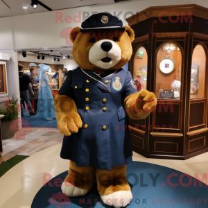 Mascot character of a Navy...