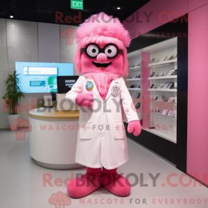 Mascot character of a Pink...