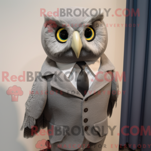 Mascot character of a Gray...