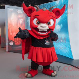 Mascot character of a Devil...