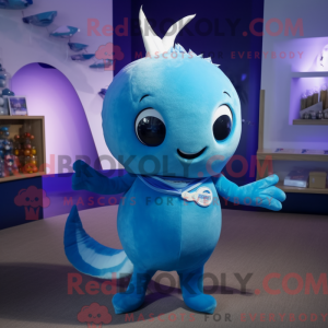 Mascot character of a Blue...