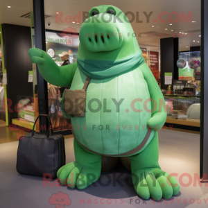 Mascot character of a Green...
