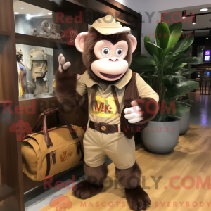 Máscara de macaco usada com...