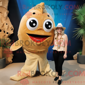 Maskot-karakter av en Tan...