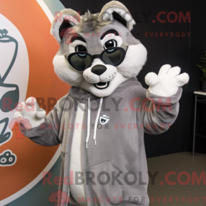 Mascot character of a Gray...