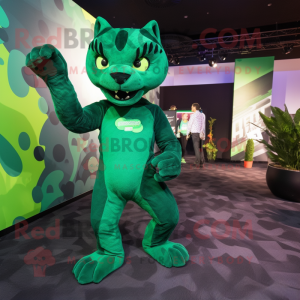 Green Panther maskot...