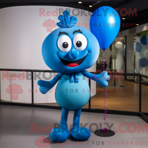 Mascot character of a Blue...