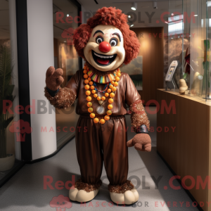Mascot character of a Brown...