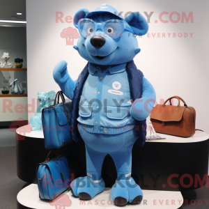 Mascot character of a Blue...