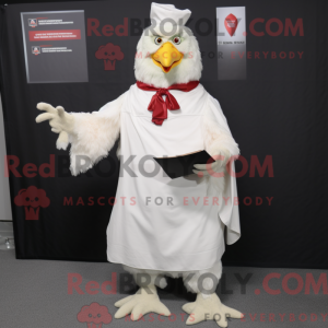 Mascot character of a White...