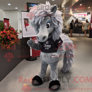 Mascot character of a Gray...