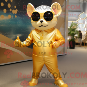 Maskotkarakter af en Gold...
