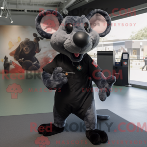 Mascot character of a Black...