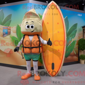 Mascot character of a Peach...