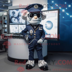 Maskotfigur af en Navy...