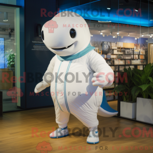 Mascot character of a White...