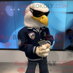Maskotfigur af en Navy Bald...