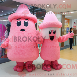 Mascot character of a Pink...