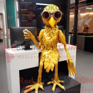 Mascot character of a Gold...