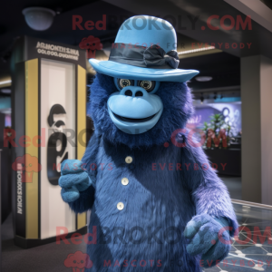 Mascot character of a Blue...