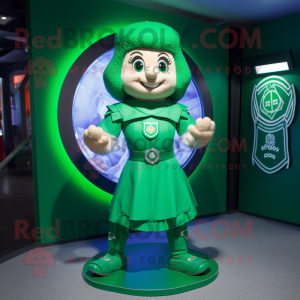Grön Celtic Shield maskot...