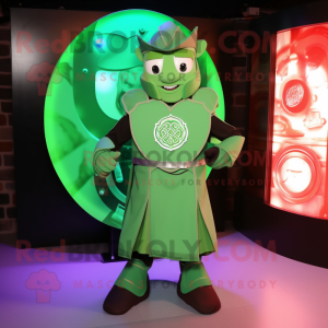 Grøn Celtic Shield maskot...