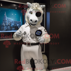 Mascot character of a White...