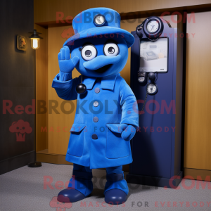 Mascot character of a Blue...