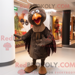 Mascot character of a Brown...