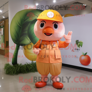 Mascot character of a Peach...