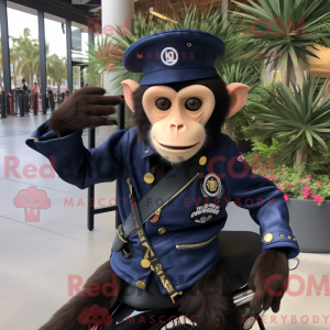 Maskotfigur af en Navy...